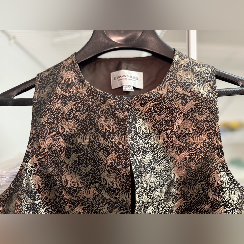 Emanuel Ungaro Embroidered Brocade Vest